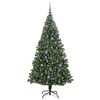 vidaXL Albero di Natale artificiale con 300 LED Verde 180 cm