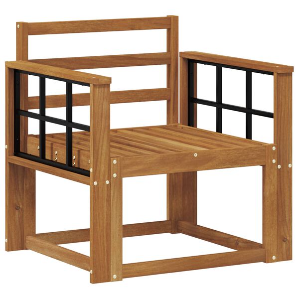 vidaXL Divano da esterno Legno di Acacia Massello Naturale