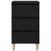 vidaXL Armadio da Notte Rovere Nero 40 x 35 x 69 cm Legno multistrato