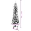 vidaXL Albero di Natale artificiale con 150 LED Bianco 150 cm