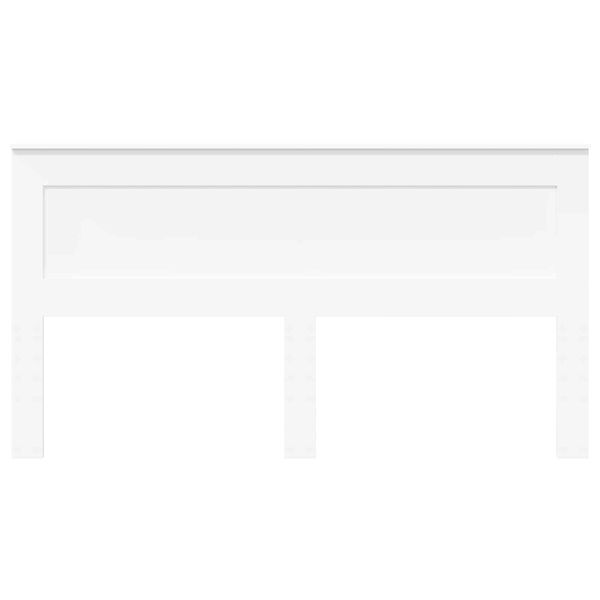 vidaXL Testiera con testiera Bianco 180 cm Legno multistrato