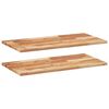 vidaXL Mensole da Parete 2 pz 60x40x2 cm Legno Acacia Rifinito a Olio