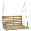 vidaXL Panchina a Dondolo 110 cm in Legno di Pino Impregnato