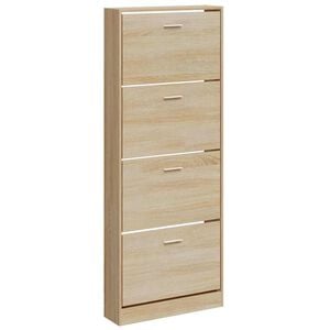 vidaXL Scarpiera Rovere 59x17x150 cm in Legno Multistrato