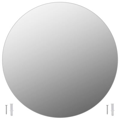 vidaXL Specchio da Parete 60 cm in Vetro Circolare