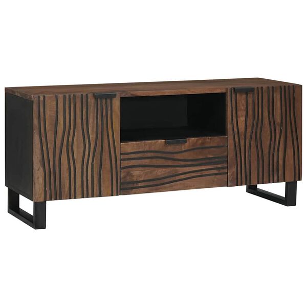vidaXL Unit&agrave; TV con cassetto Noce 105 x 33 x 46 cm Legno multistrato