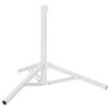 vidaXL Supporto Parasol Bianco Acciaio for 25-32 mm Pole