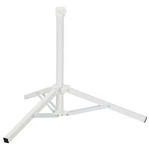 vidaXL Supporto Parasol Bianco Acciaio for 25-32 mm Pole