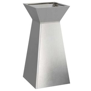 vidaXL Vaso a Pilastro Argento 35 x 35 x 73 cm Acciaio Inox
