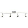 vidaXL Faretto da soffitto Nichel 61 x 10 x 12,5 cm Metallo