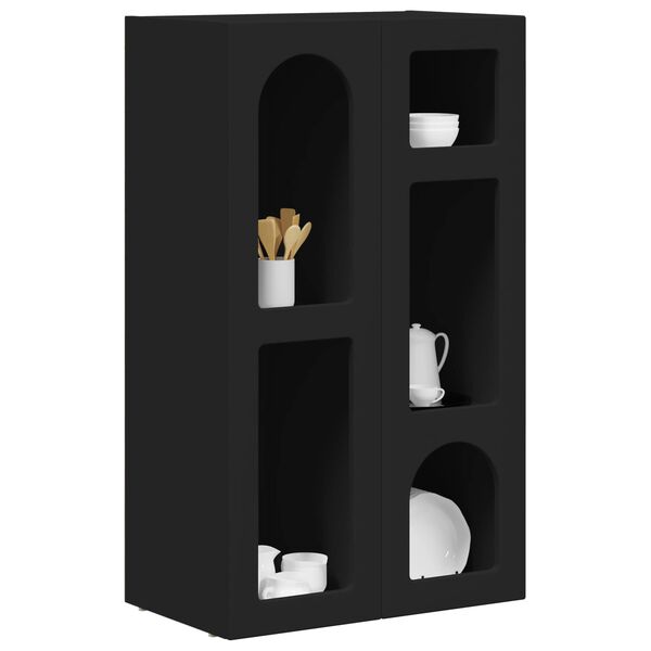 vidaXL Credenza Nero 59 x 35 x 100,5 cm Legno multistrato