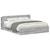 vidaXL Telaio del letto con storage Sonoma grigio 200 x 200 cm