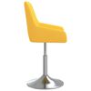 vidaXL Sgabello da Bar Giallo Senape in Tessuto