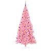 vidaXL Albero di Natale con 300 LED con supporto Rosa 210 cm PVC