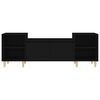 vidaXL Mobile Porta TV Nero 160x35x55 cm in Legno Multistrato