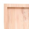 vidaXL Piano per Tavolo 120x60x(2-4)cm in Rovere Massello Non Trattato