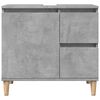 vidaXL Mobile Lavabo da Bagno Grigio Rovere 65x33x60 cm in Truciolato