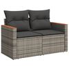vidaXL Set Divano da Giardino 6 pz con Cuscini Grigio in Polyrattan