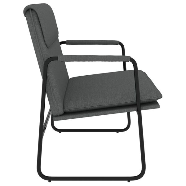 vidaXL Panca Grigio Scuro 100x64x80 cm in Tessuto
