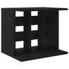 vidaXL Storage per dischi in vinile Rovere Nero 42 x 33 x 36 cm