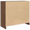 vidaXL Credenza Rovere Marrone 85x34x76 cm in Legno Multistrato