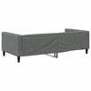 vidaXL Letto da Giorno Grigio Scuro 100x200 cm in Tessuto
