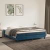 vidaXL Struttura Letto a Rete a Molle Blu Scuro 160x200 cm in Velluto