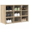 vidaXL Mobile per scarpe Rovere Sonoma 77,5 x 30 x 51 cm