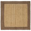 vidaXL Tappeto da Area Grigio 120 x 120 cm Juta