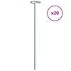 vidaXL Supporti per Piante da Giardino 20 pz Verde Scuro 40 cm Acciaio