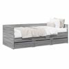 vidaXL Daybed con cassetto Sonoma grigio Legno ingegnerizzato