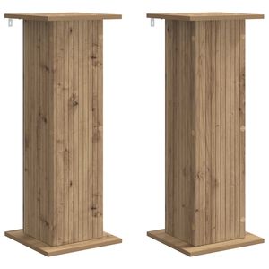 vidaXL Supporto per piante 2 pcs Rovere Artigianale