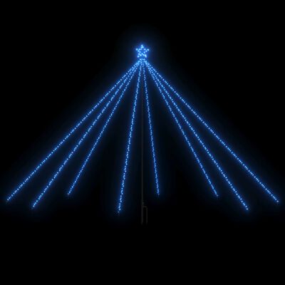 vidaXL Luci per Albero Natale Interni Esterni 576 LED Blu 3,6 m