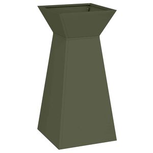 vidaXL Vaso a Pilastro Verde Oliva 35 x 35 x 73 cm