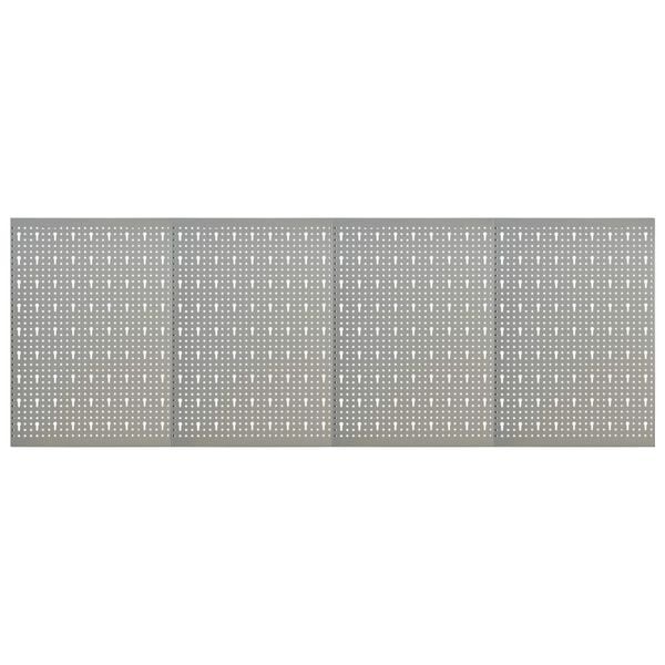 vidaXL Pannelli per Utensili a Parete 4 pz 40x58 cm in Acciaio