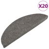 vidaXL Tappetini Autoadesivi per Scale 20 pz Grigi 56x17x3 cm