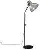 vidaXL Lampada da Terra 25 W Argento Vintage 30x30x90-150 cm E27