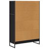 vidaXL Armadio per Libri Rovere Nero 80 x 30 x 155 cm