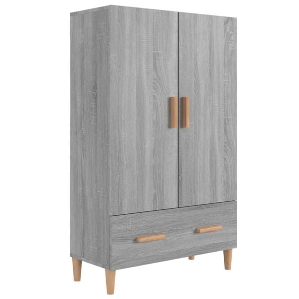 vidaXL Credenza Grigio Sonoma 70x31x115 cm in Legno Multistrato