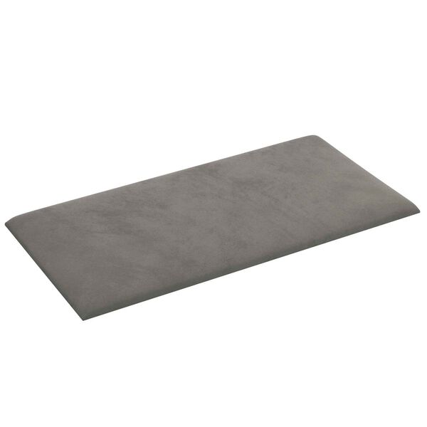 vidaXL Testiera da Parete 12 pcs Grigio chiaro 30 x 15 cm Velluto