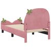 vidaXL Struttura letto per bambini con testata Rosa 70 x 140 cm