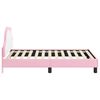 vidaXL Struttura letto bambini con testata Rosa 80 x 160 cm PU