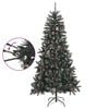 vidaXL Albero di Natale Artificiale con Base Verde 210 cm PVC