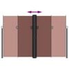 vidaXL Tenda da Sole Laterale Retrattile Marrone 220x600 cm