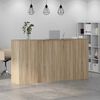 vidaXL Banco Reception Rovere Sonoma 200x50x103,5 cm Legno Multistrato