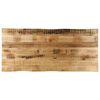 vidaXL Piano Tavolo Bordi Vivi 140x60x3,8 cm Legno di Mango Grezzo