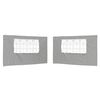 vidaXL Parete per tenda da festa 2 pz 400 x 195 cm Grigio Chiaro