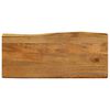 vidaXL Piano per Tavolo 90x40x3,8cm Bordi Vivi in Legno Massello Mango