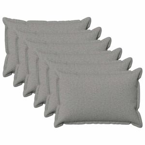 vidaXL Federa 6 pcs HOUTEN Grigio Nuvola 40 x 60 cm Lino