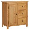 vidaXL Credenza 70x35x75 cm Legno Massello di Rovere